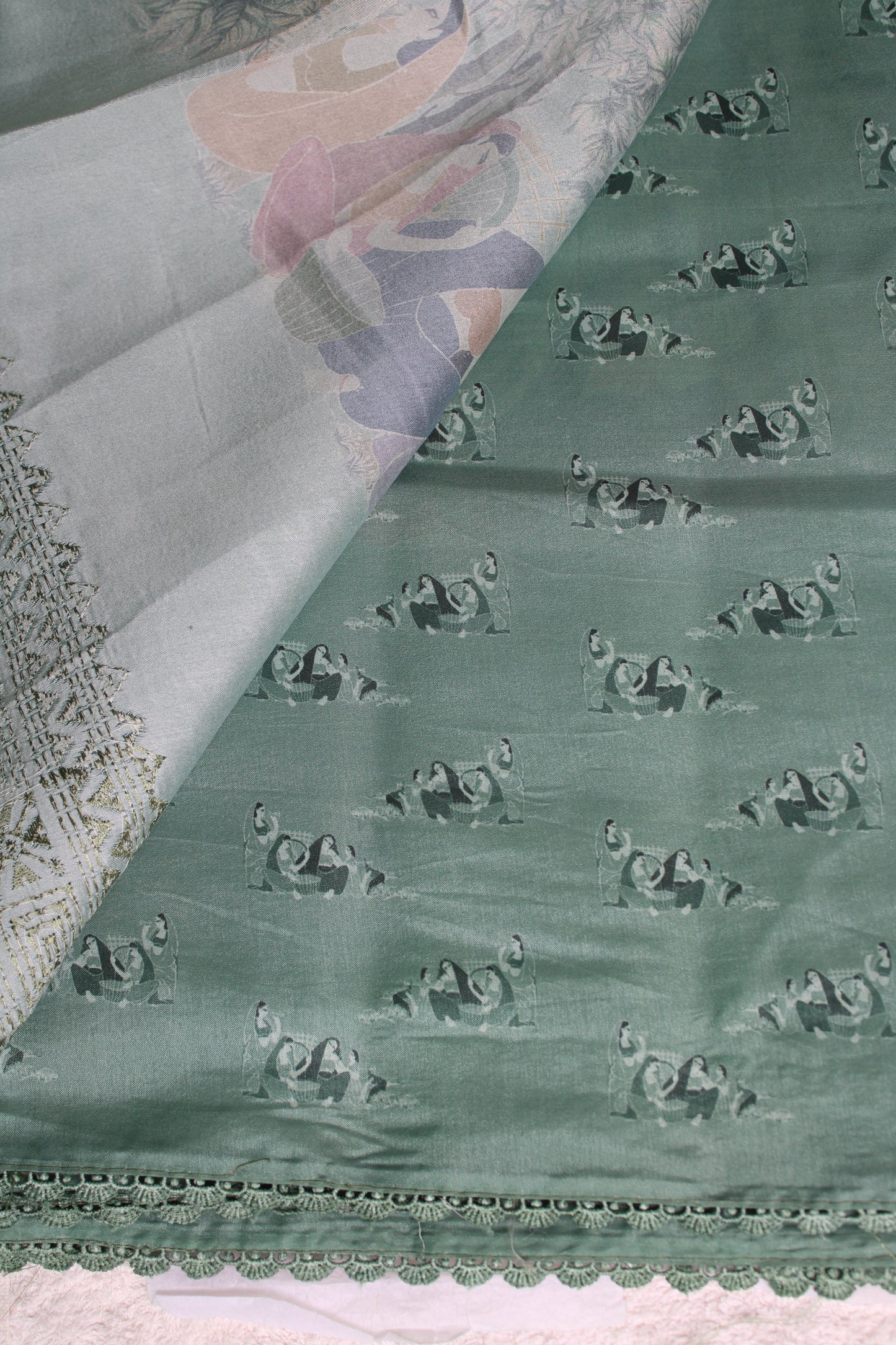 Premium  soft Tusser saree with figure motifs