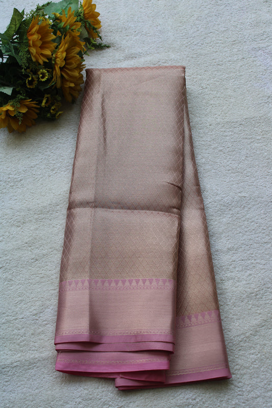 Banarasi Pastel Pink colour Silk saree