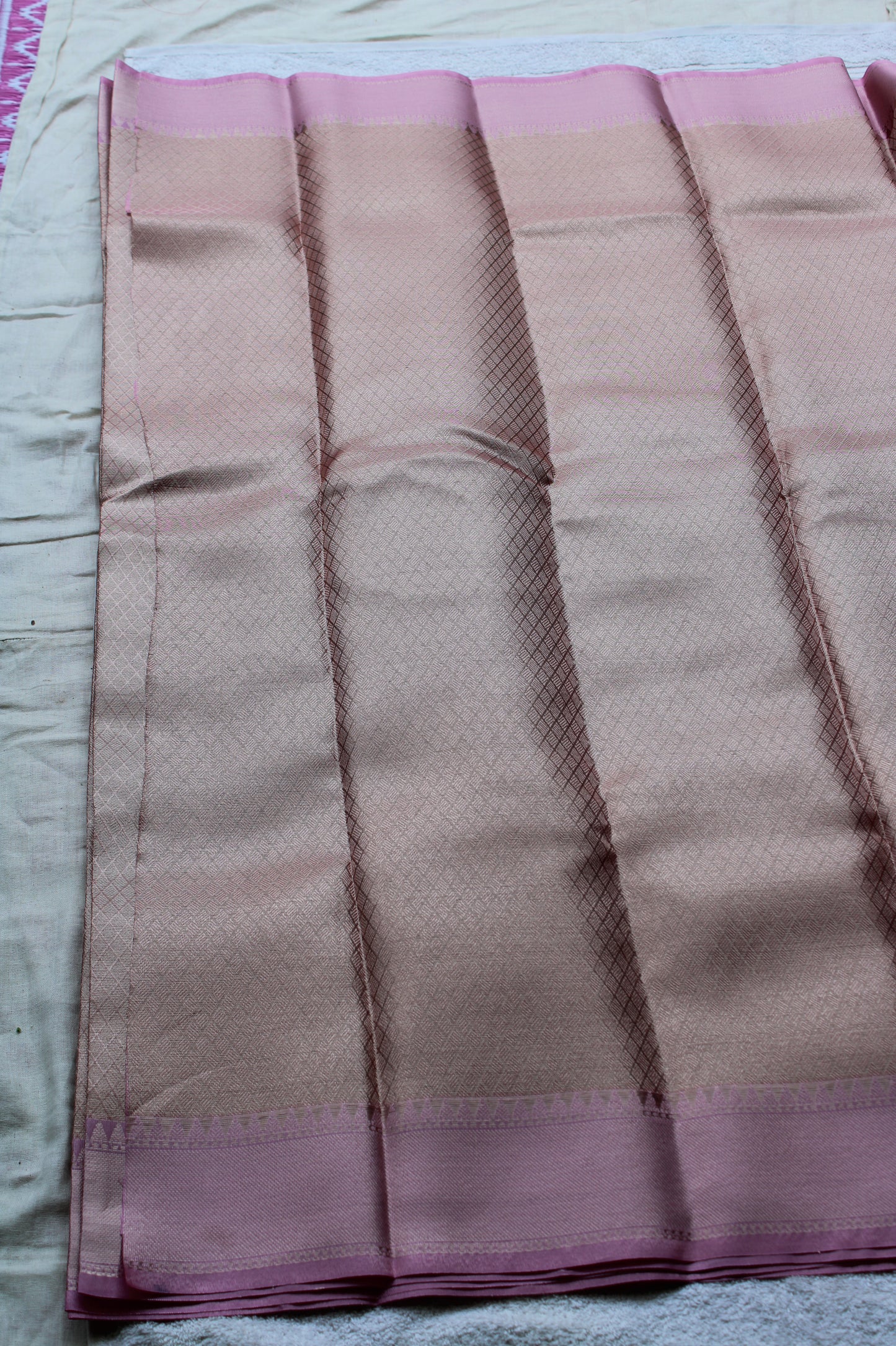 Banarasi Pastel Pink colour Silk saree