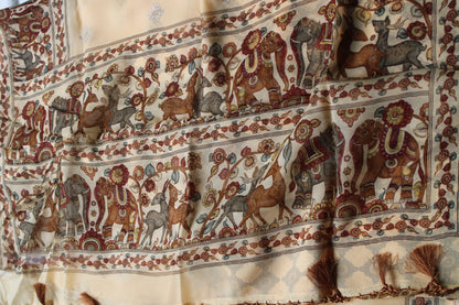 Pure organza saree with embroidery work