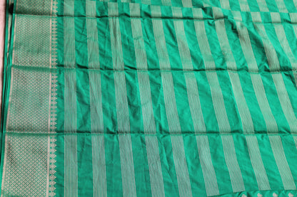 Green Colour viscous crape silk saree