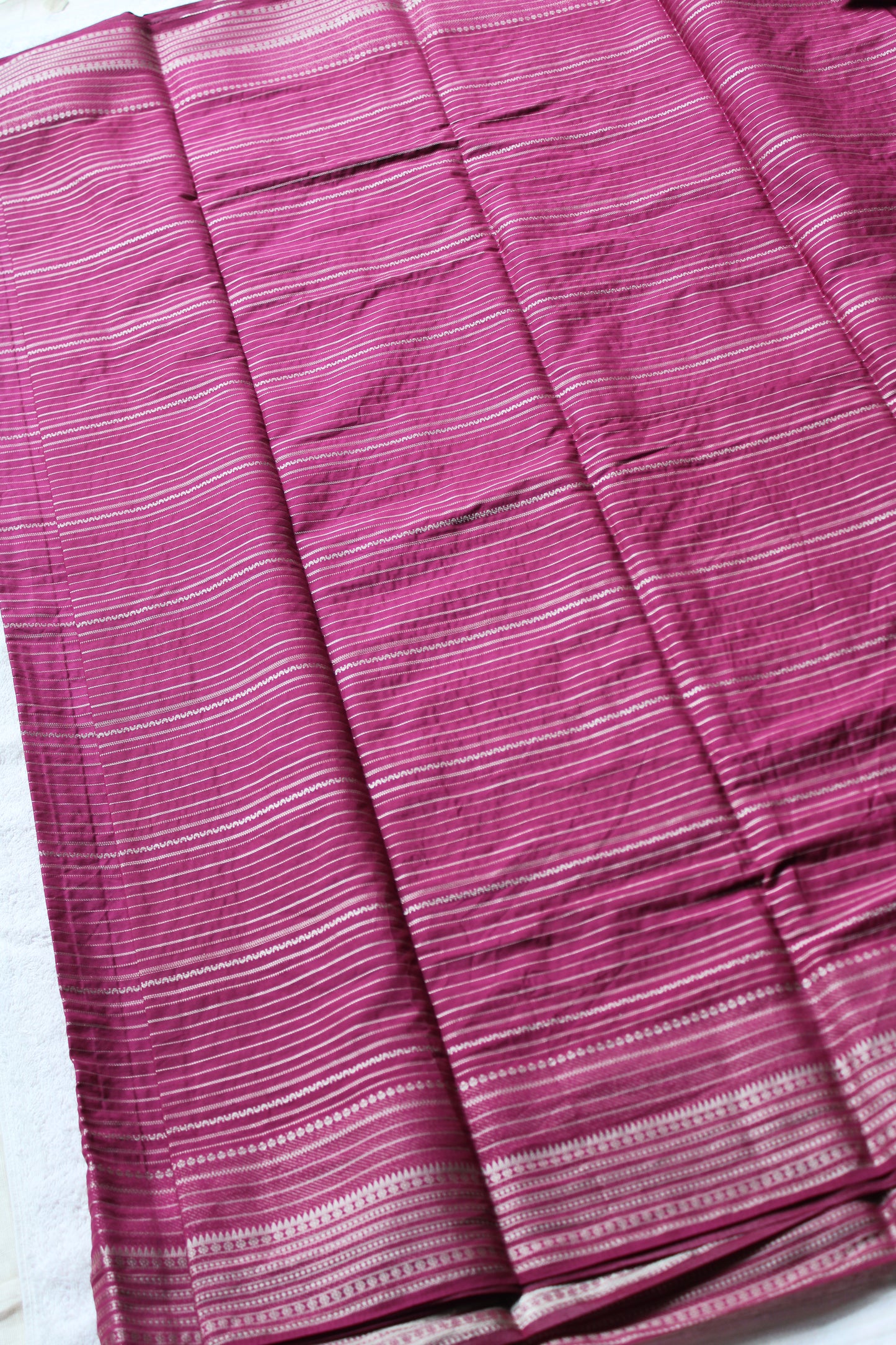 Maroon Colour viscous crape silk saree