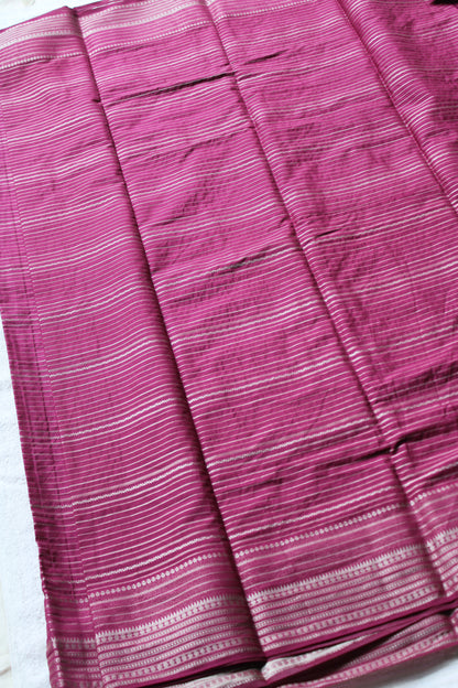 Maroon Colour viscous crape silk saree