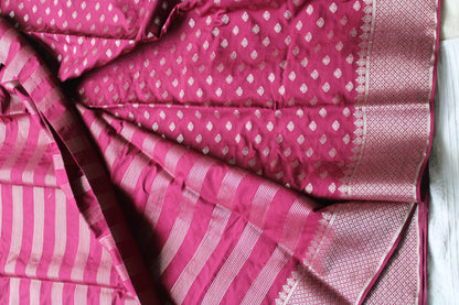 Maroon Colour viscous crape silk saree